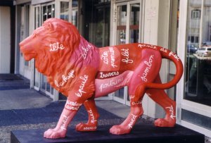 Un lion aux halles